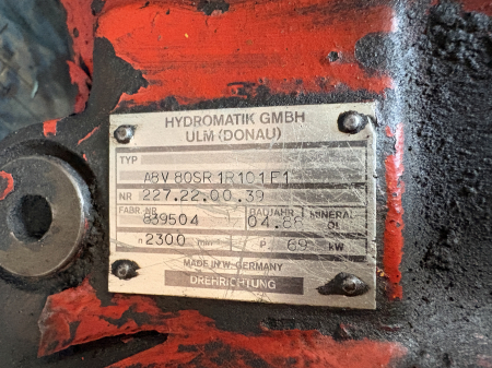 Pompă hidraulică principală Bosch Rexroth A8V80 [2]