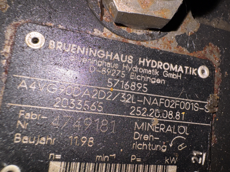 Pompa hidraulica principala Brueninghaus Hydromatik A4VG90DA2D2 [4]