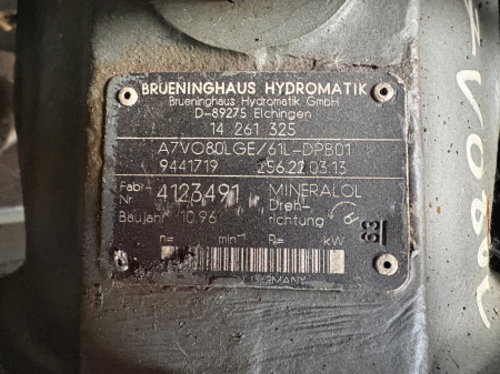 Pompă hidraulică principală Brueninghaus Hydromatik A7VO80LGE [3]