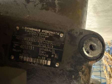 Pompă hidraulică principală Brueninghaus Hydromatik A8VO80LR3ES - Case Poclain 1088 [3]