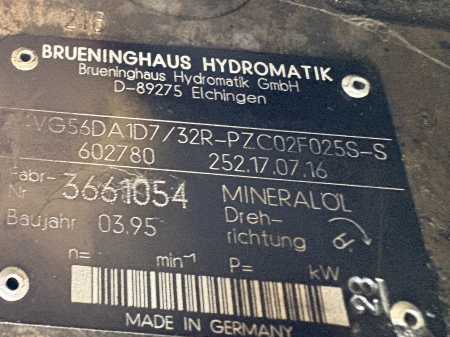 Pompa hidraulica principala Brueninghaus Hydromatik AAVG56DA1D7 [3]