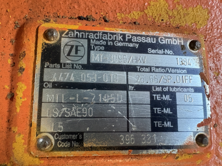 Punte Față ZF MT-3095/HKV, 4474 053 019 - Komatsu [4]