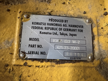Punte Spate Komatsu KWA 022 W-2, 421-23-20001 - Komatsu W-2 [4]