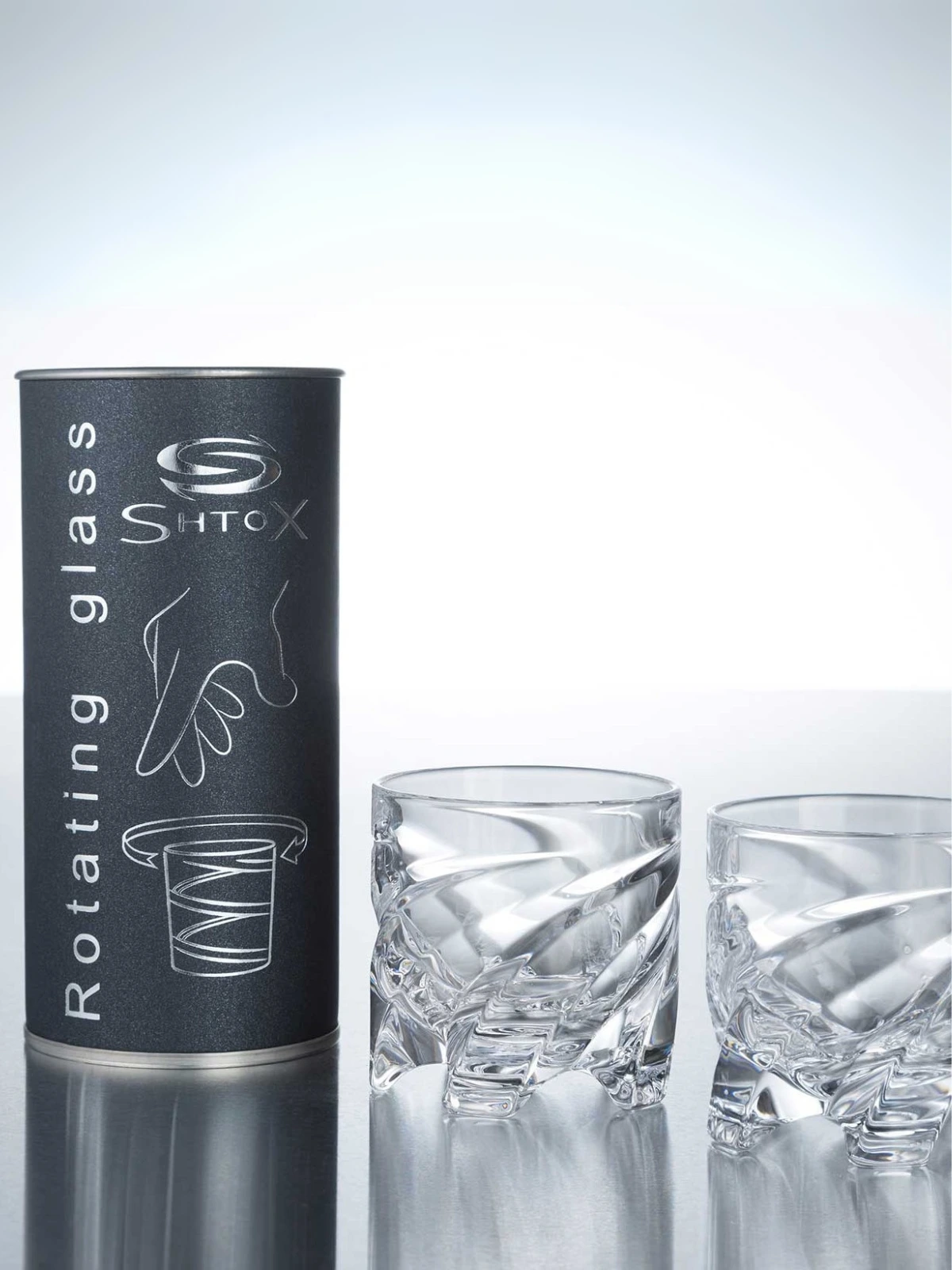 Set 2 pahare rotitoare de shot 70ml - SHTOX 002 [1]