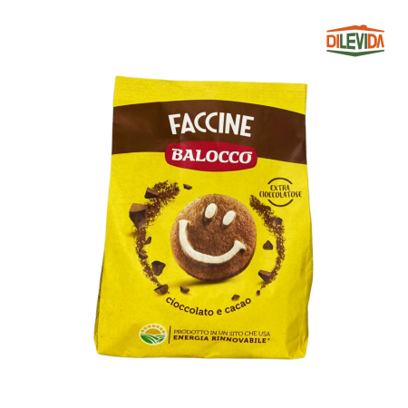 Dulciuri - Balocco Faccine Biscuiți cu Ciocolată și Cacao 700g