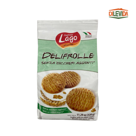 Produse dietetice - Lago Biscuiti Fara Zahar Adaugat cu Indulcitor Maltitol 320g