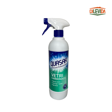 Soluții suprafețe - Quasar Vetri soluție pentru geamuri cu amoniac 580 ml