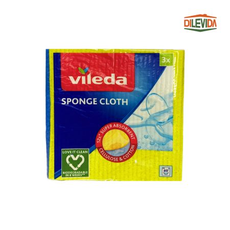 Accesorii curățenie - Vileda Lavete Umede Super Absorbante 18x18.4cm 3 bucăți