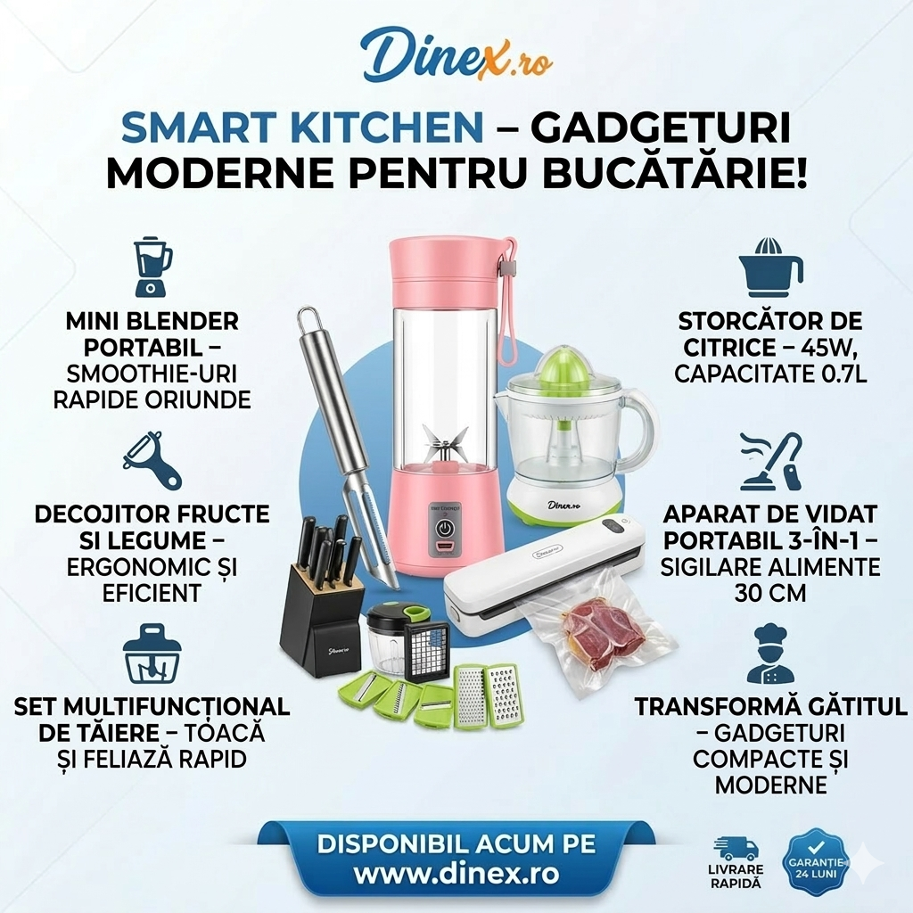 5 gadgeturi Smart Kitchen care îți transformă bucătăria — prețuri accesibile, calitate garantată