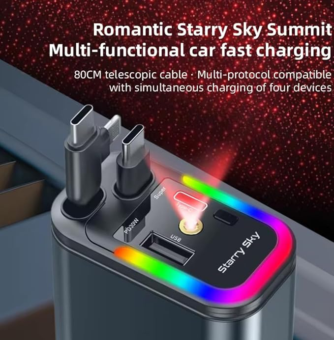 Încărcător Auto Ultra-Rapid 120W USB-C 5-în-1 [5]