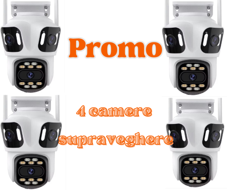 Electronice - Set 4 Camere Supraveghere WiFi Ultra HD Night Vision