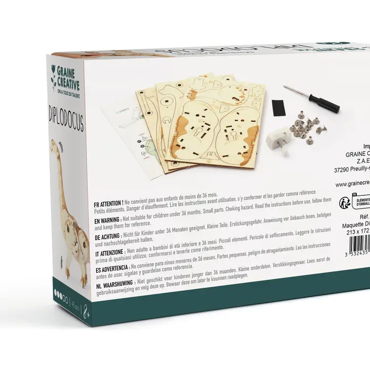 Dinozaur mecanic din lemn 3D [2]