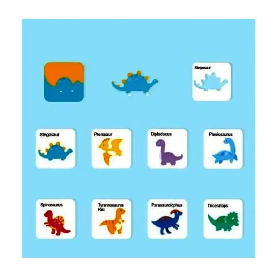 Ghiceste dinozaurul - Puzzle in cutie metalica 24 piese [2]