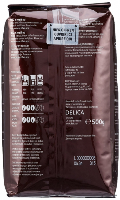 Cafea boabe Schuumli Crema 1kg - Schwiizer Schüümli [3]