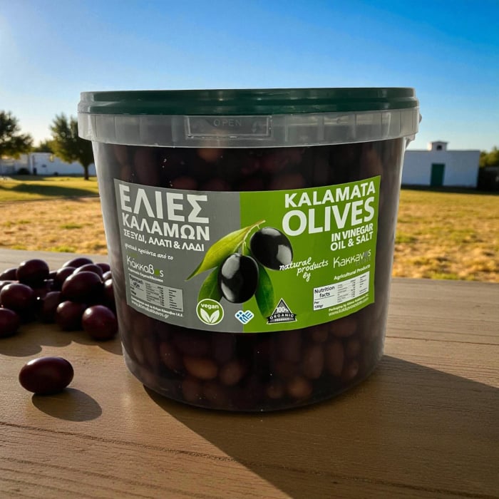 Măsline Kalamata negre în saramură extra large 6kg - produs grecesc sănătos [1]