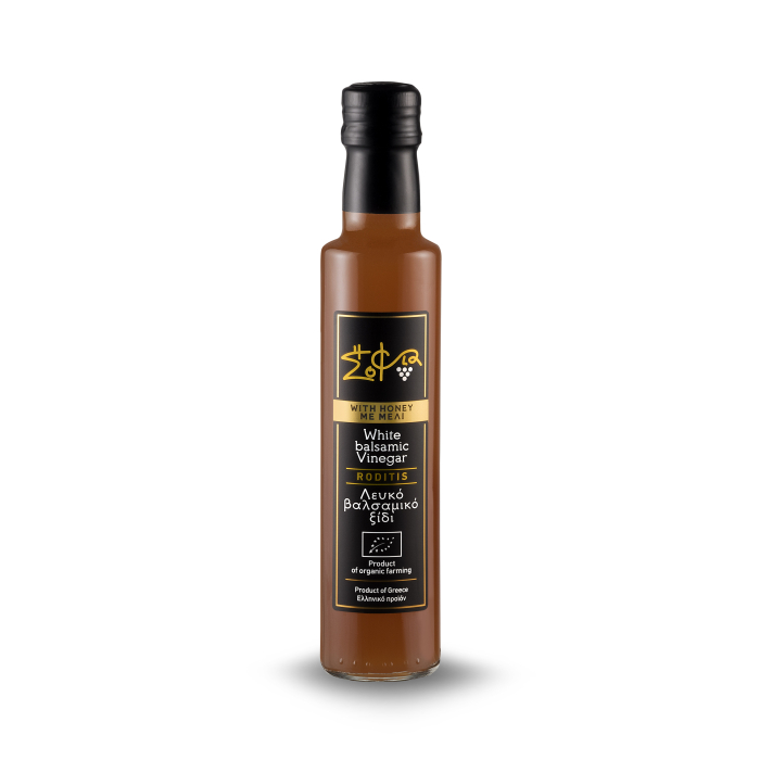 Oțet balsamic alb, cu miere, BIO - 250ml - produs BIO grecesc sănătos. [1]