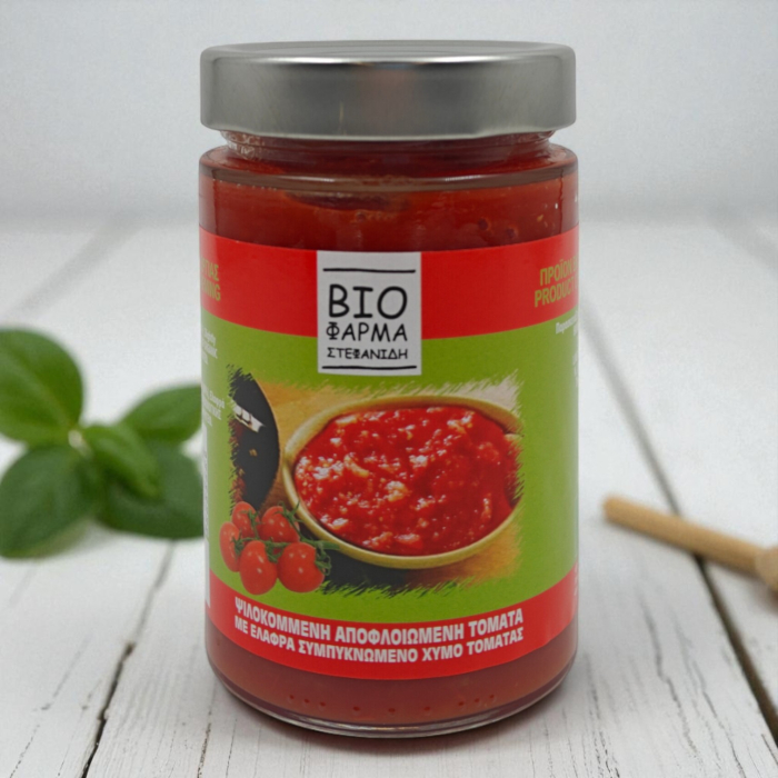 Roșii tăiate cubulețe BIO 380gr - conservă organică grecească, fără conservanți [1]
