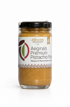 Dulciuri - Aegina’s Premium Praline Pistachio 100g - Cremă de Fistic cu praline din Insula Aegina, Grecia, Produs Tradițional 1964