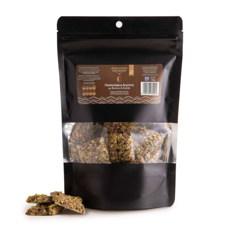 Noutati - Gustări crocante cu fistic și cacao din Aegina 150g