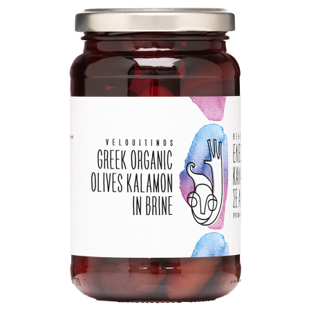 Masline naturale - "Măsline Kalamata organice în saramură 180g - produs BIO grecesc sănătos"