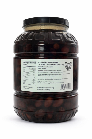 Masline naturale - Măsline Kalamata Fără Sâmburi în Saramură - 3kg | Gust Autentic Grecesc | Diomag.ro