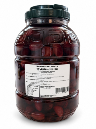 Masline naturale - Măsline Kalamata Naturale, Colossal, Borcan PET 3 KG