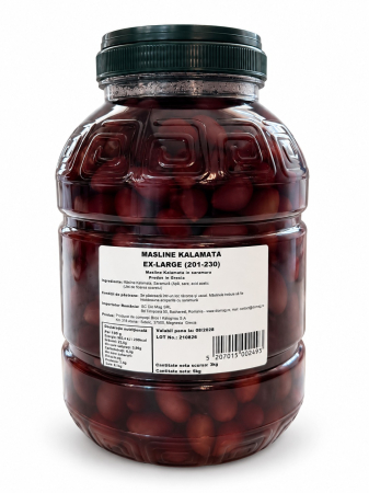 Masline naturale - Măsline Kalamata Naturale, Extra Large, Borcan PET 3 KG