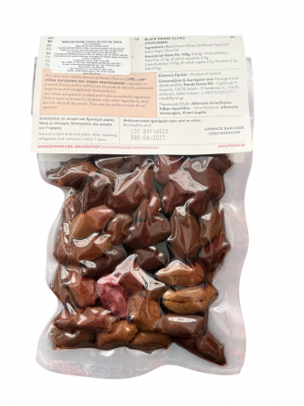 "Măsline naturale negre tip prune coapte în cuptor Damaskinoelies 300g - low-sodium" [1]