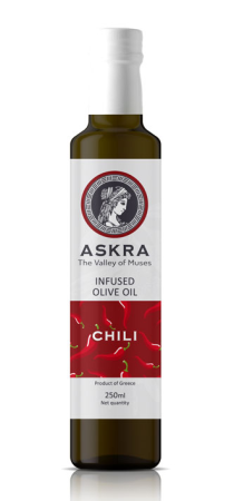 Ulei de masline - Ulei de Masline Extravirgin ASKRA, infuzat cu Chilli, 250ml