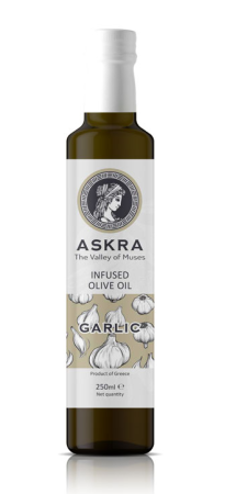 Ulei de masline - Ulei de Masline Extravirgin ASKRA, infuzat cu Usturoi, 250ml
