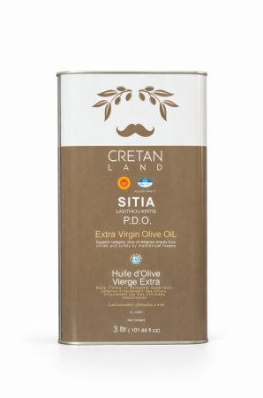 Ulei de masline extravirgin - Ulei de măsline extravirgin Cretan Land PDO Sitia 3L - produs premium cretan