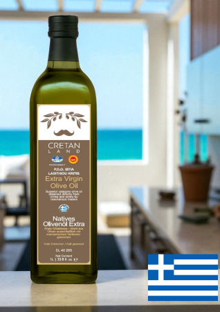 Noutati - Ulei de măsline extravirgin Cretan Land PDO Sitia 500ml - produs premium cretan