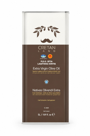 Ulei de masline extravirgin - Ulei de măsline extravirgin Cretan Land PDO Sitia 3L - produs premium cretan