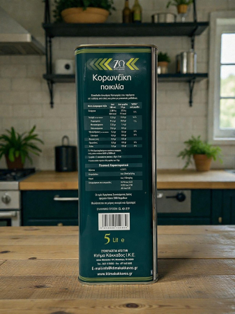 Ulei de Măsline Extravirgin Koroneiki Grec Premium - Bidon 5L Presat la Rece cu Polifenoli Ridicați [1]