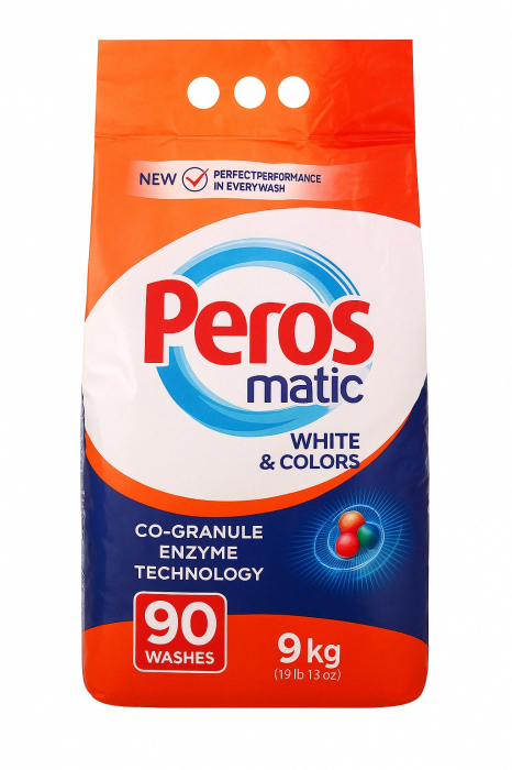 Detergent Automat Peros Matic White & Colors, 9 kg – 90 Spălări [1]