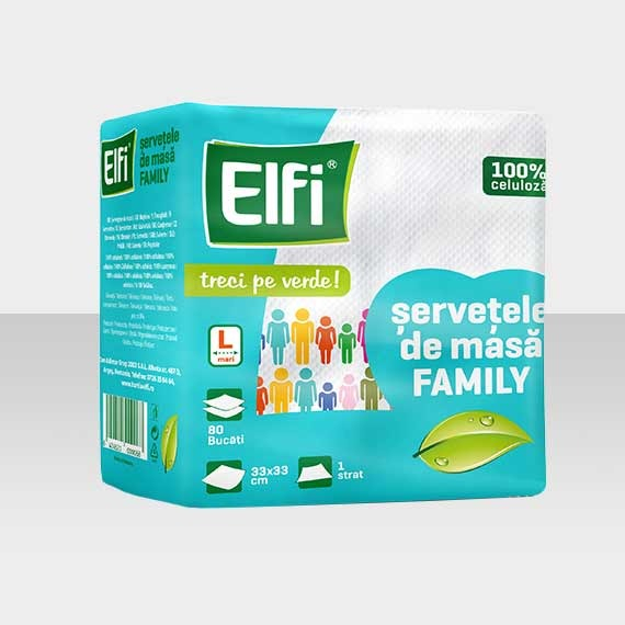 Servetele masa Elfi Family, 80buc [1]