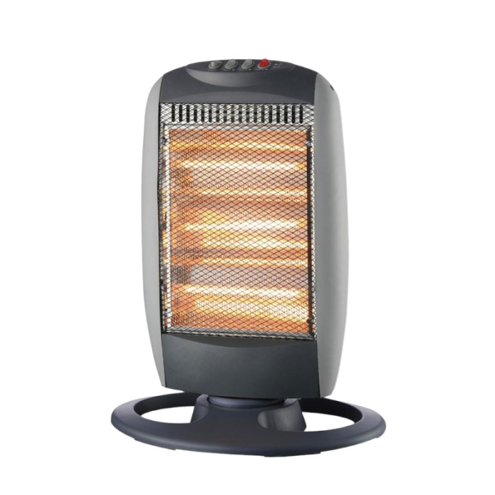Radiator Electric cu Halogen Victronic, Putere 1200 W, 3 Trepte Putere, Gri [1]