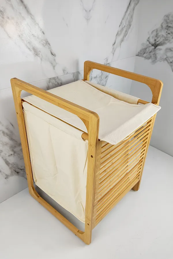 Cos de rufe bambus, 55L, 40cm x 60,5cm x 30,5cm [1]