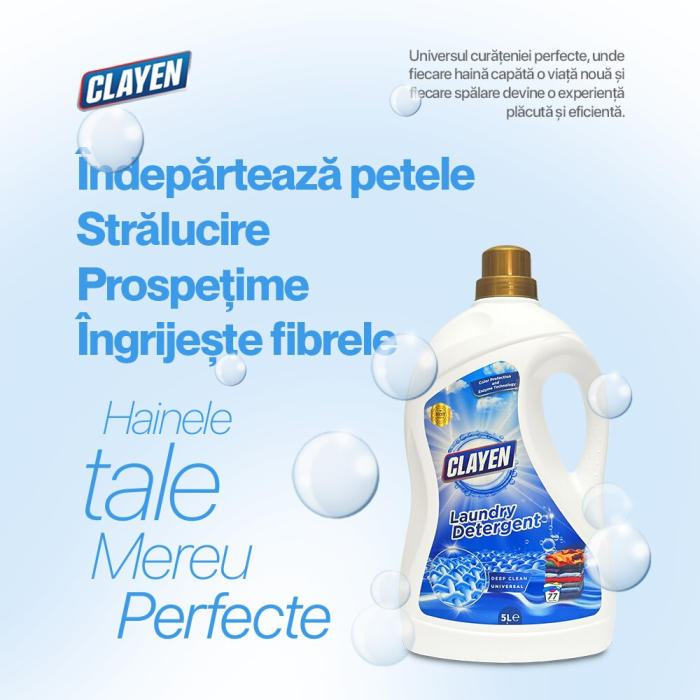 Detergent rufe Clayen 5L, 77 spalari [1]