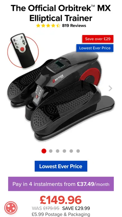 Aparat gimnastica Orbitrek™ MX Elliptical fitness [4]