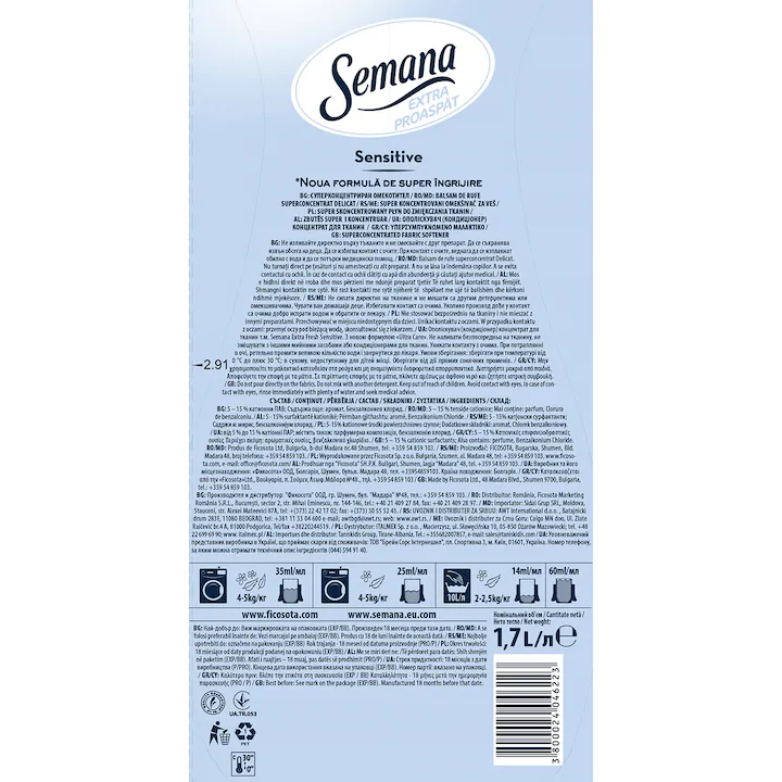 Balsam superconcentrat Semana Sensitive, 68 spalari, 1,7l [2]