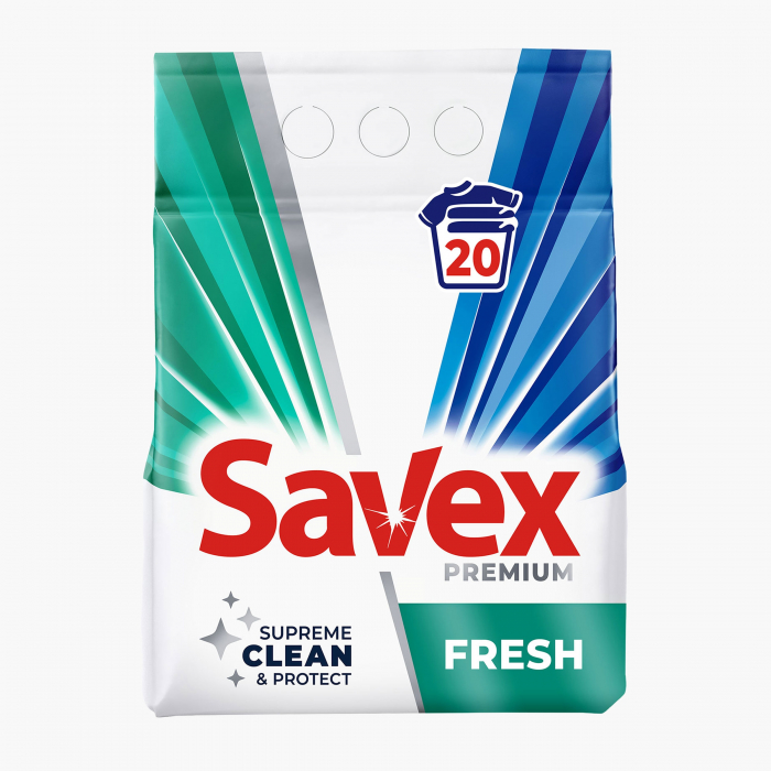 Detergent automat Savex Premium Fresh, 20 spalari, 2kg  [1]