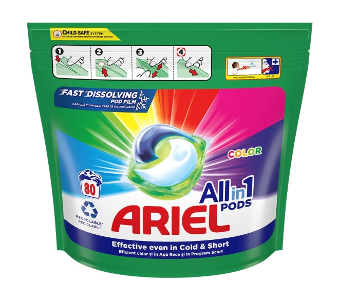 Detergent capsule Ariel All in 1 Color, 80 capsule [1]