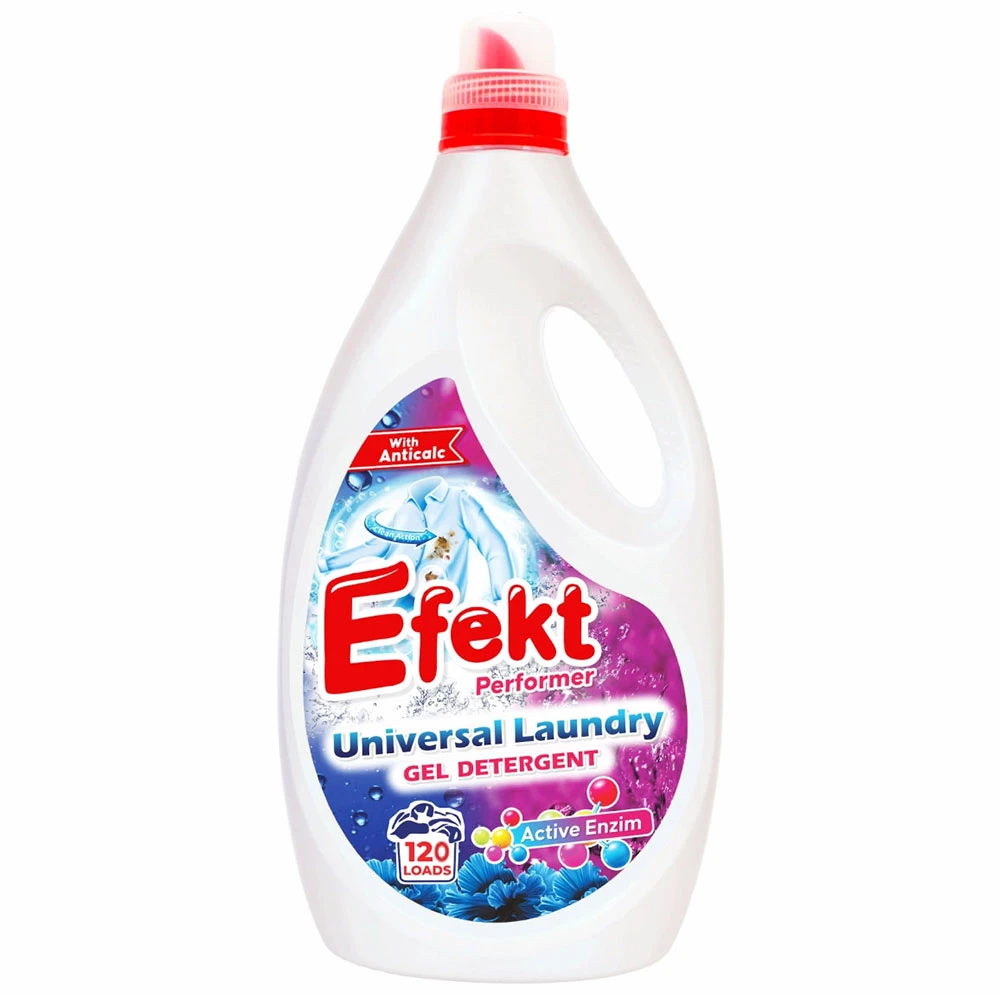Detergent gel pentru rufe, Universal, 120 spălări, Efekt Performer [1]