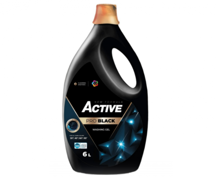 Detergent lichid gel Active, Pro Black, 6L, 120 Spalari [1]