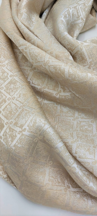 Esarfa barbateasca Locella Crem [2]