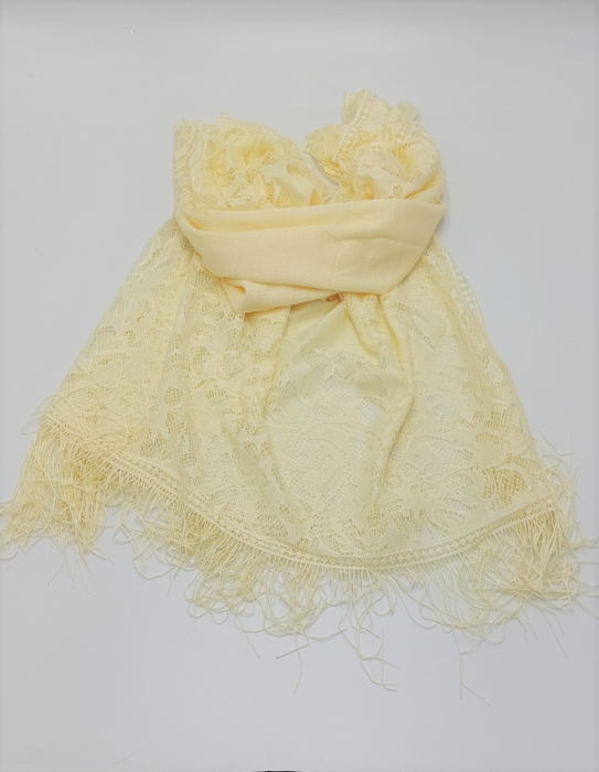 Esarfa Dantelata Crem [2]