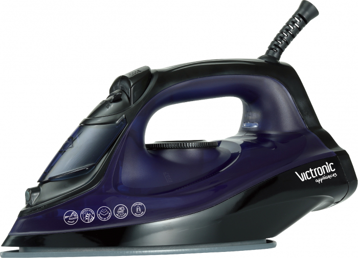Fier de calcat, cu abur si spray, talpa ceramica, 2200 W, Victronic VC5988 [1]