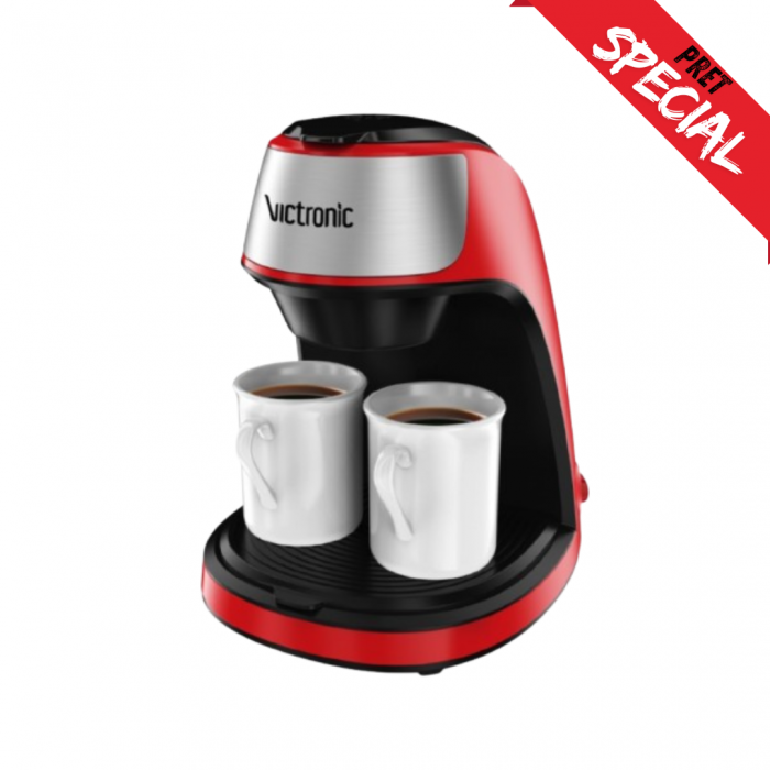 Filtru cafea cu doua cesti din ceramica , 2x125ml, 450W , Victronic VC3616 [2]