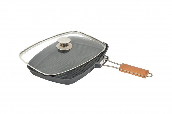 Gratar aluminiu , cu capac , 36x24 cm , Grunberg HXG36LD [6]
